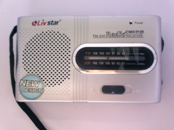Radio de pilha pequeno AM Fm