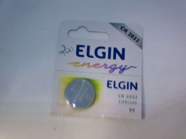 Bateria CR 2032 3V Elgin