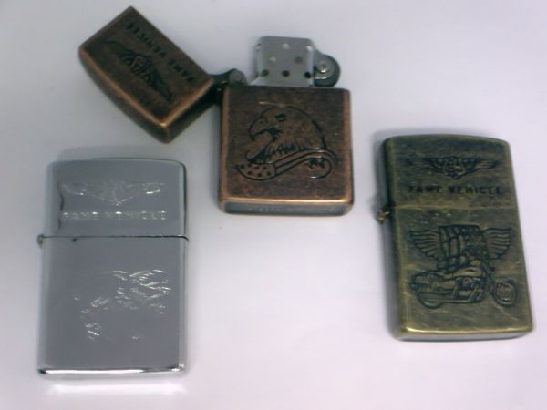 Isqueiros de metal tipo Zippo